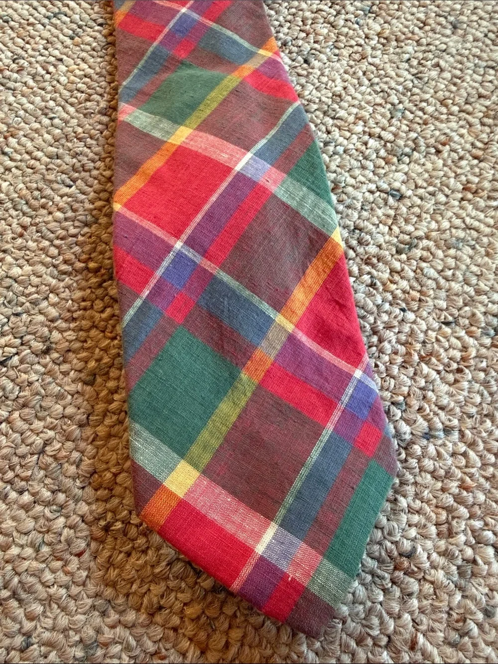 Jos A. Banks Set of Two Vintage Madras Ties Like New